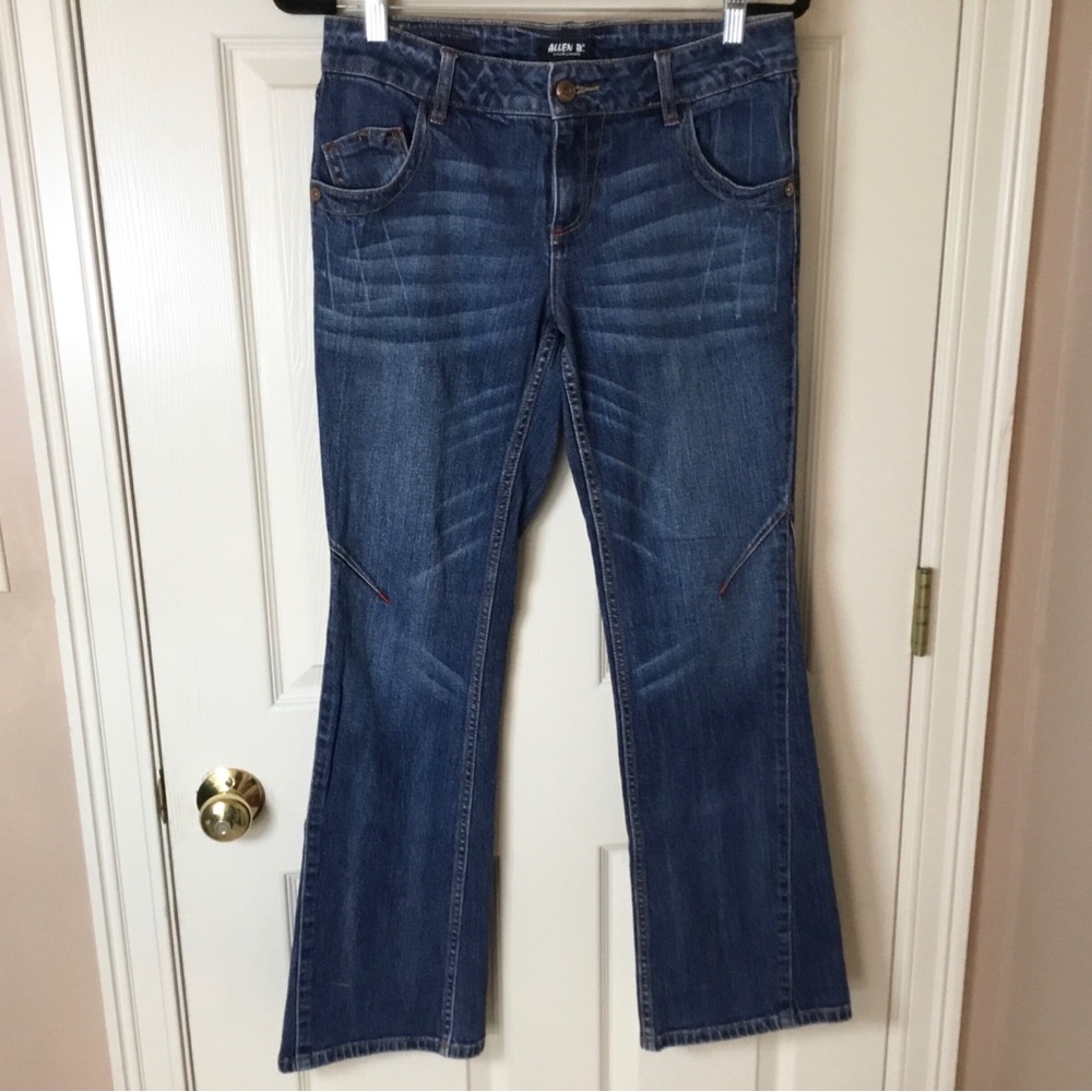 Allen B. By Alllen Schwartz Women's Flare Jeans Red Stitching - Size 8